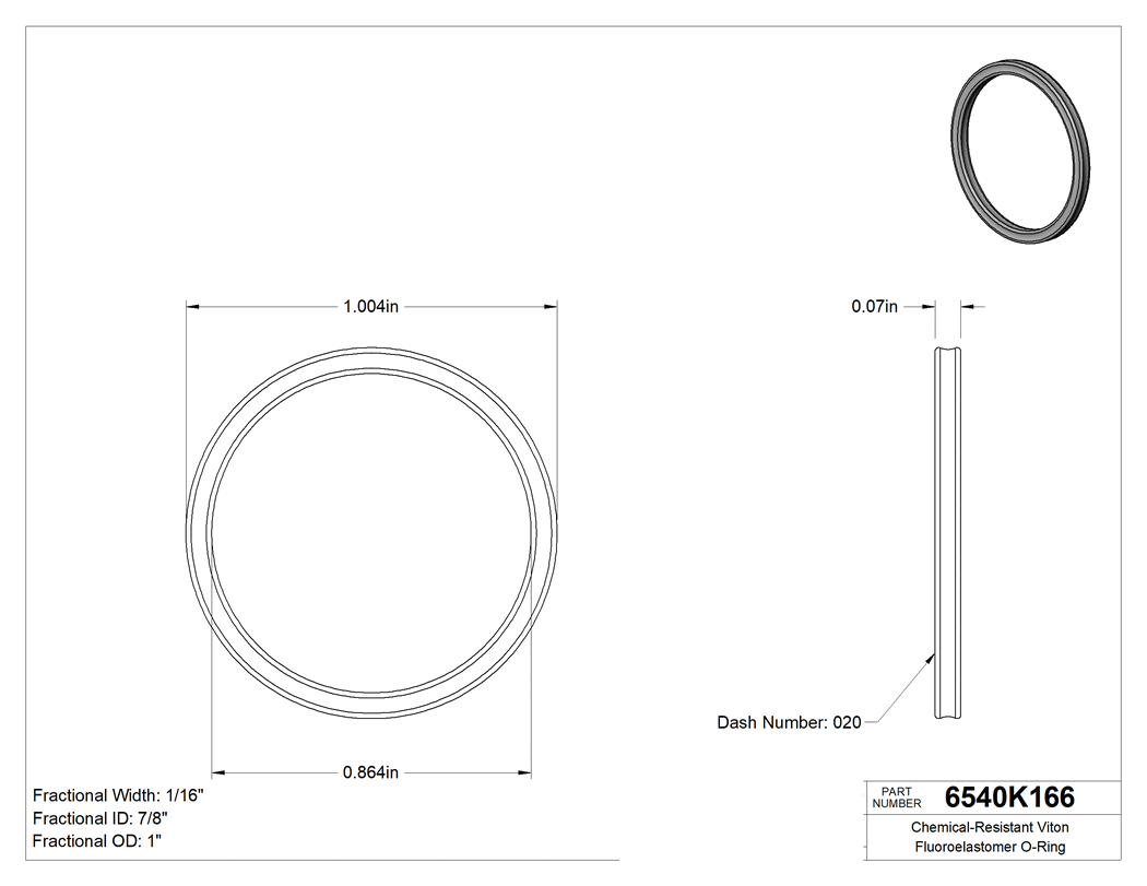 Technical drawing - 6540K166